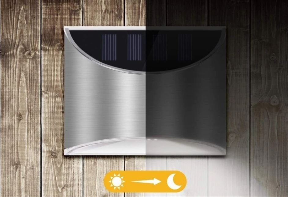 Wireless LED Solar Wall Lamps Deluxe