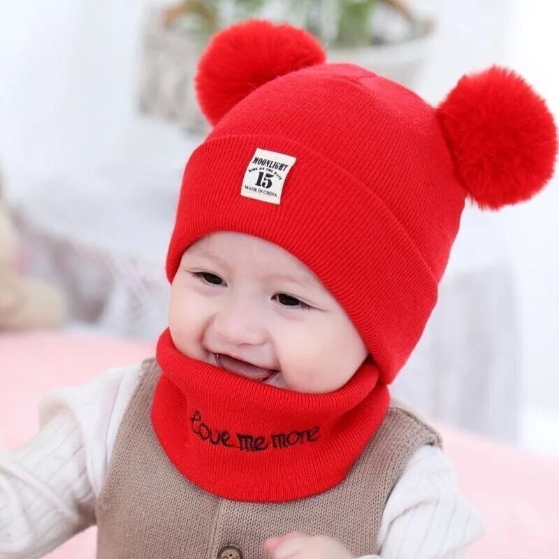 CozySnow Trendy Kids Beanie with Pompom