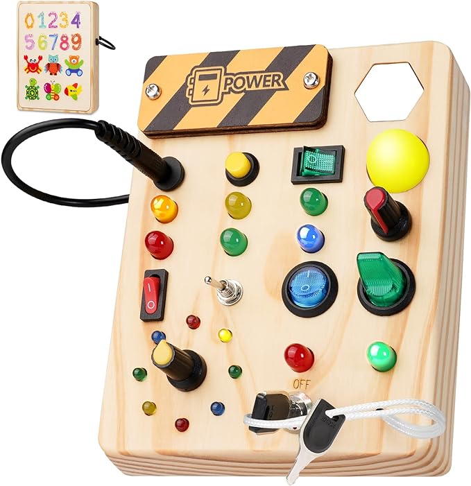 LightPlay - Montessori Activity Board with LED Lights