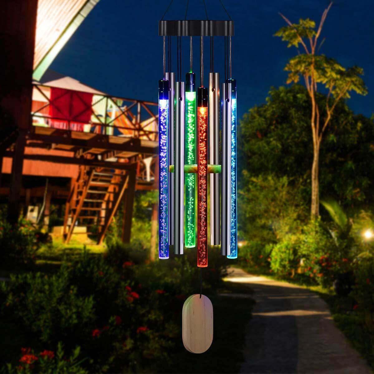 Harmony - Solar Garden Wind Chime with Light