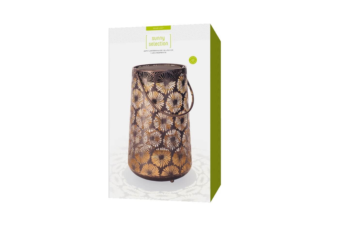 Antic Daisy Solar Lantern - Vintage Garden Light