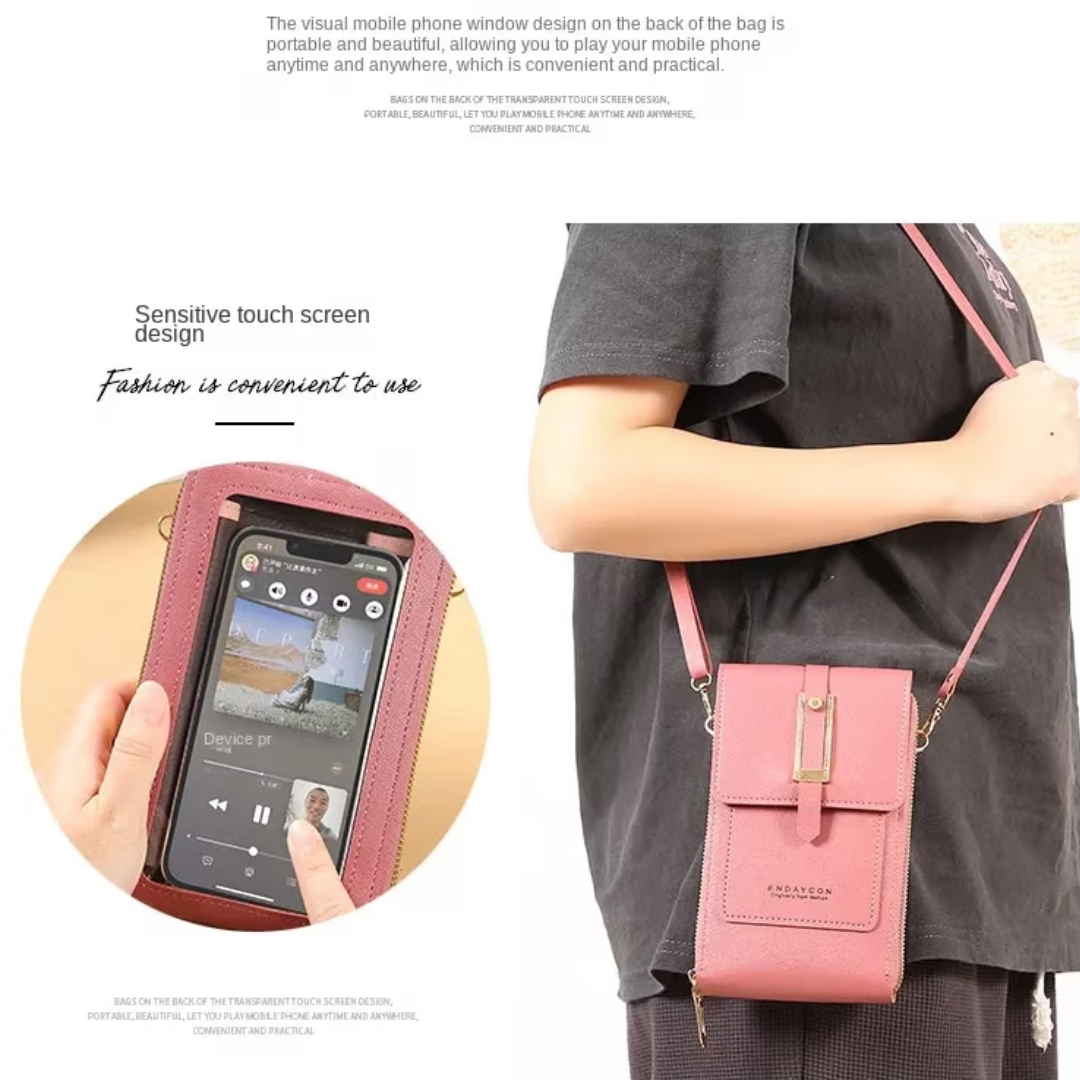 Sonia Wallet - Leather Phone Case with Crossbody Strap