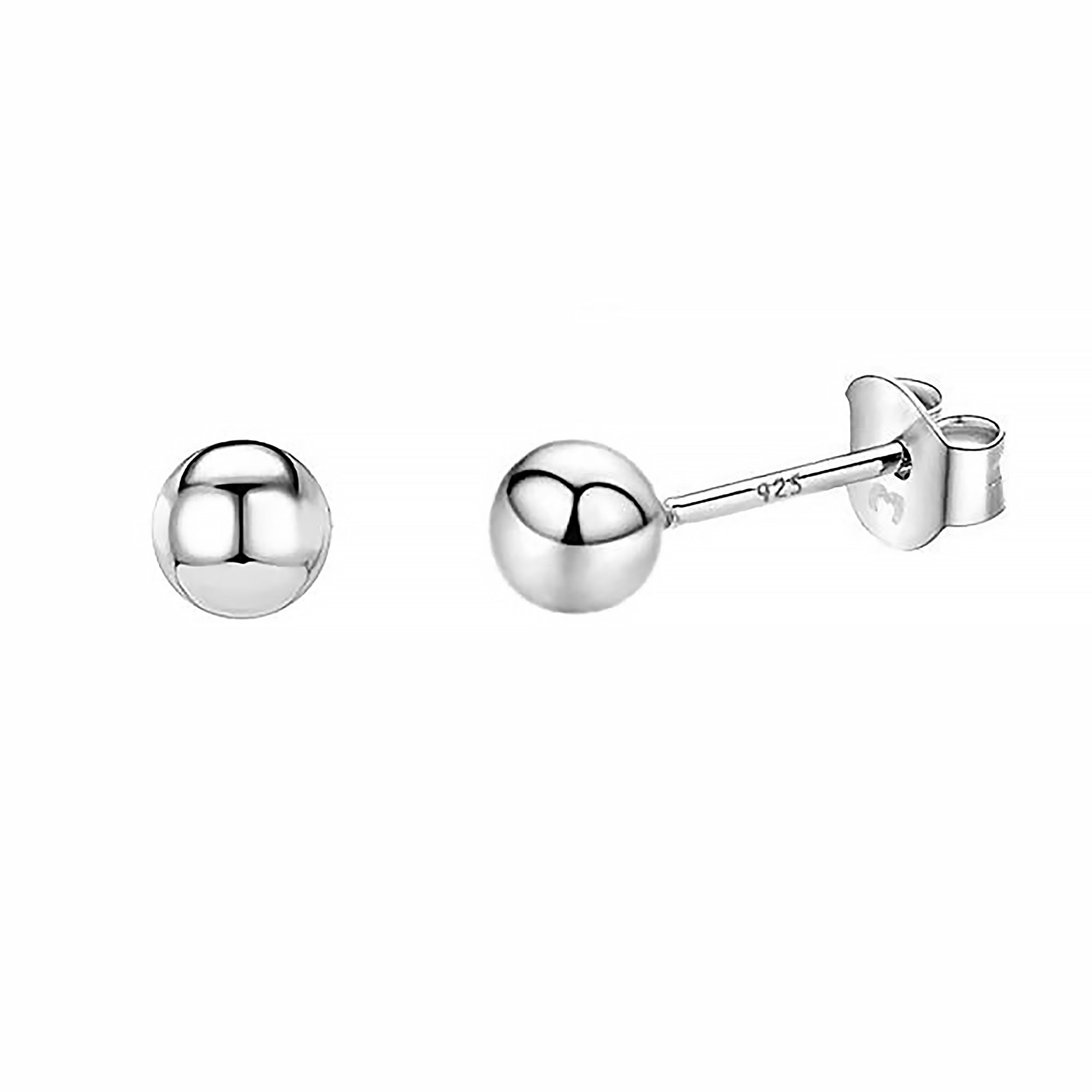 Lunara - Minimalist Silver Stud Earrings