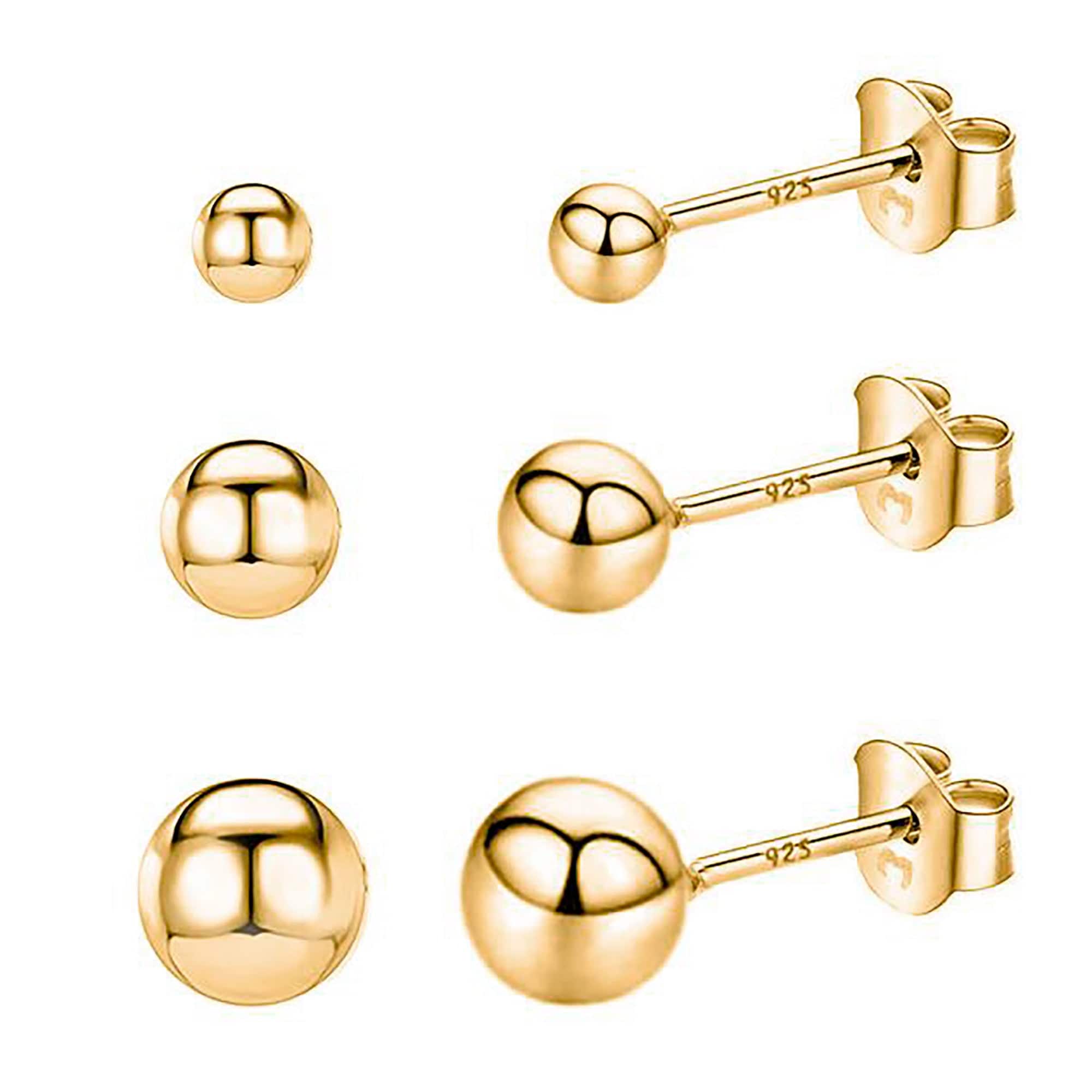 Lunara - Minimalist Silver Stud Earrings