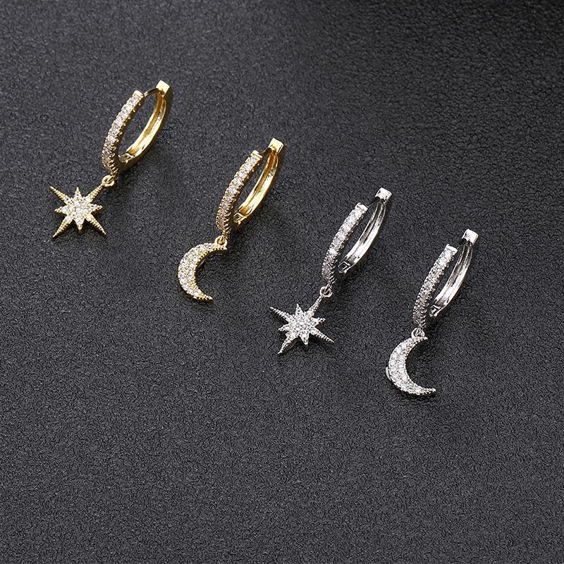 Lunara - Moon and Star Earrings for Women