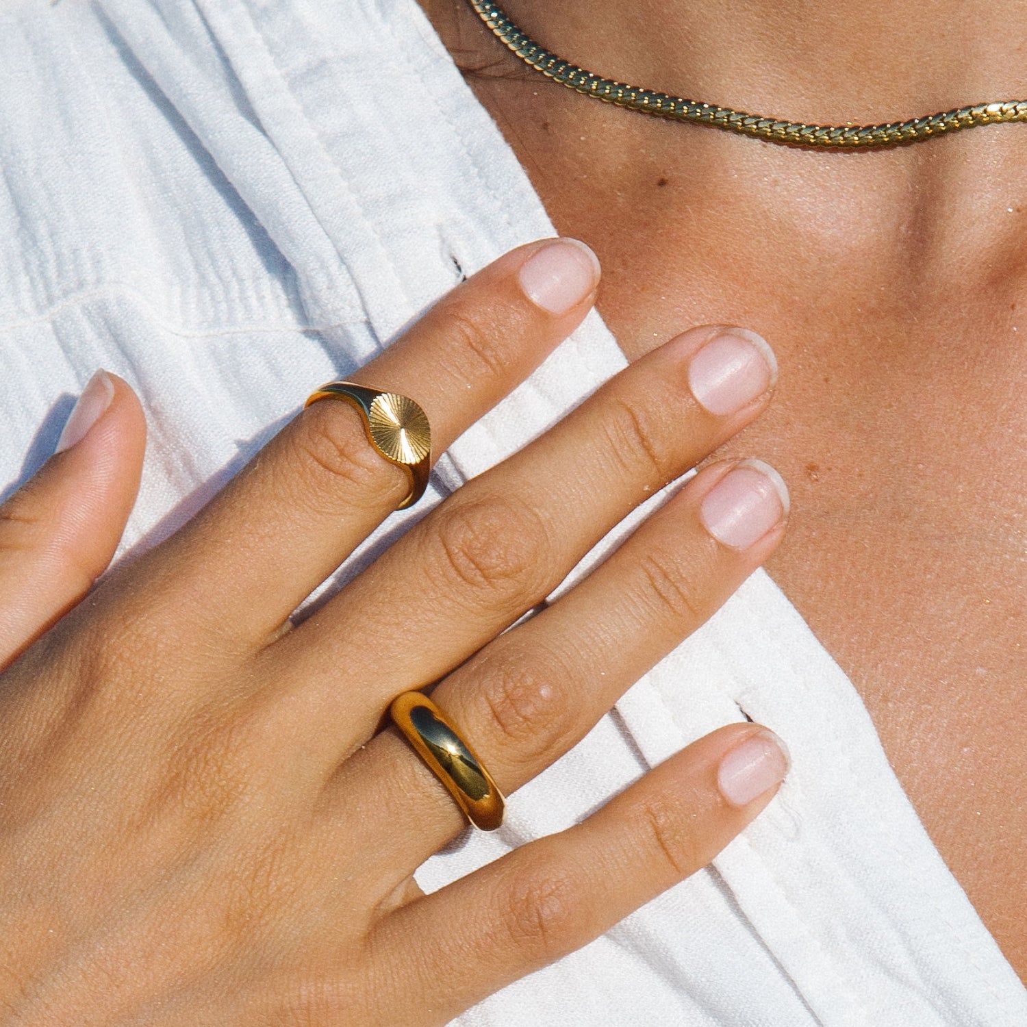 Solara - Sunlight Signet Ring for Women