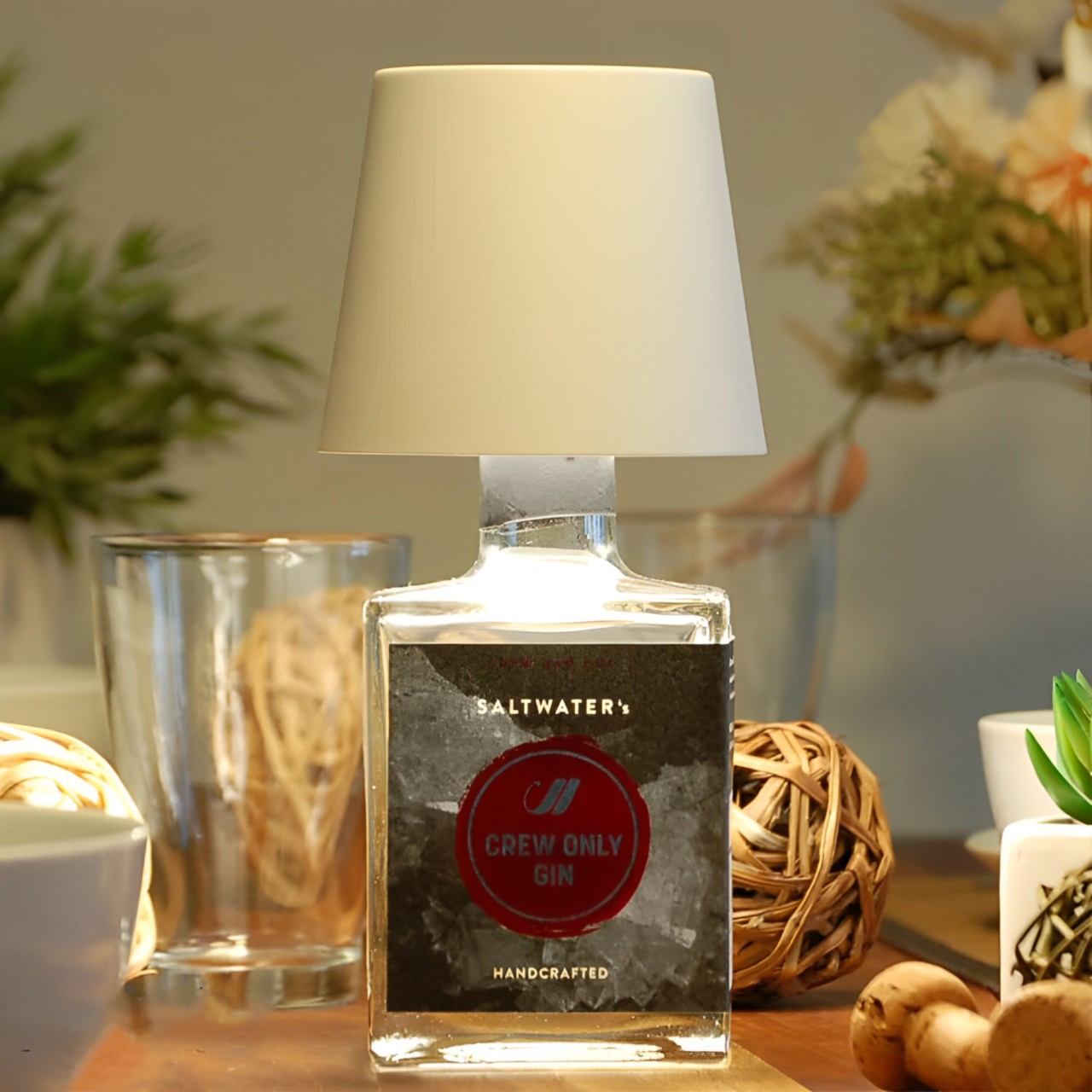 Wireless Bottle Lamp - Rechargeable Light