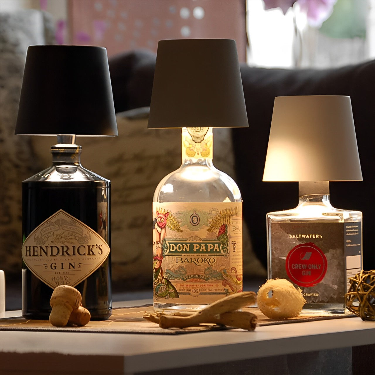 Wireless Bottle Lamp - Rechargeable Light