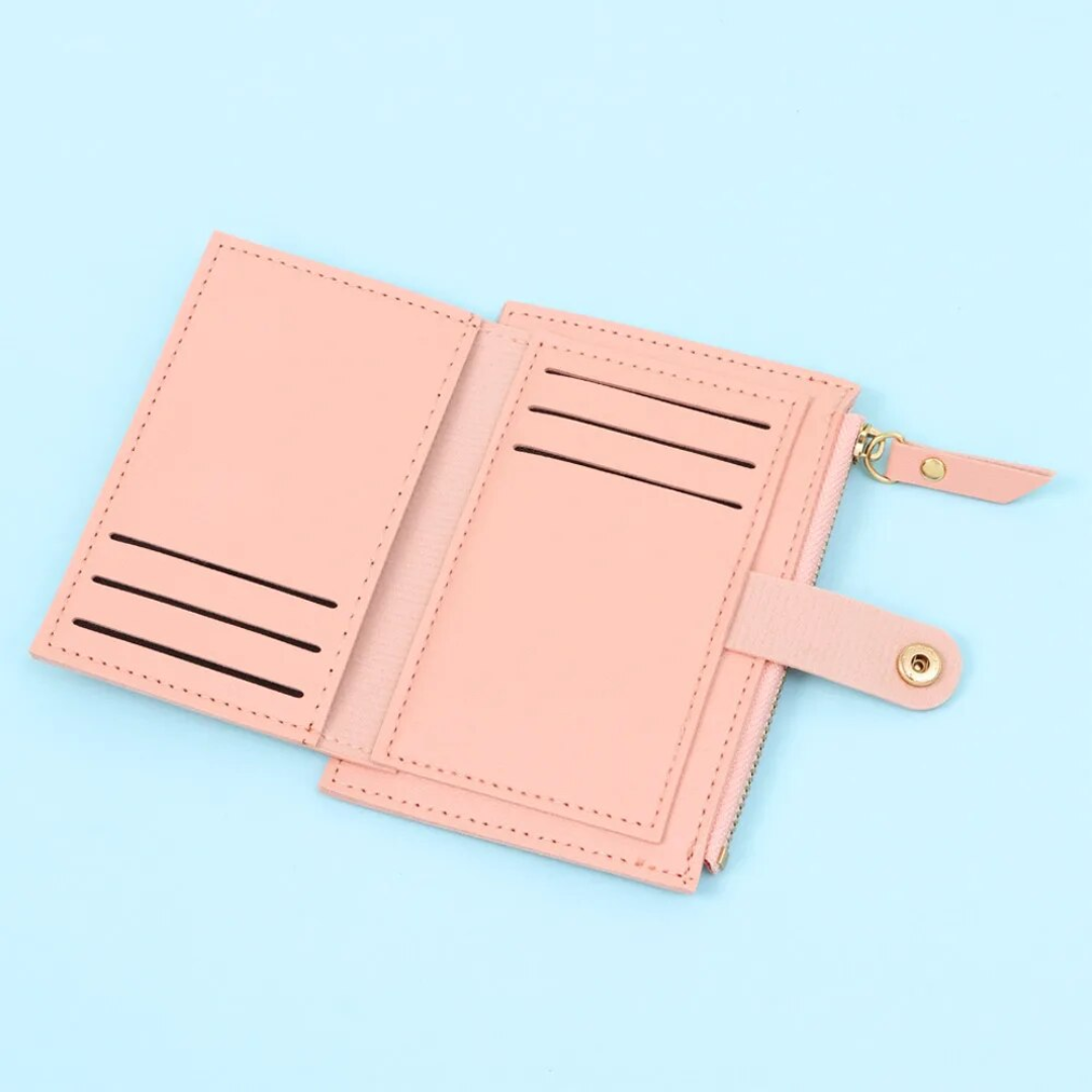 VelvetCoin Wallet - Compact Leather Coin Wallet for Women