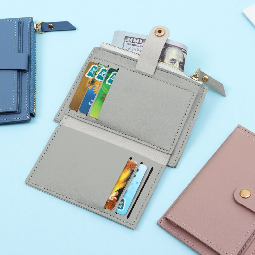 VelvetCoin Wallet - Compact Leather Coin Wallet for Women