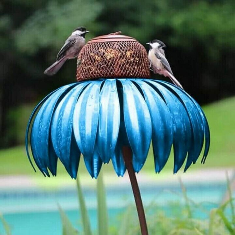 FloraFeeder Bird Feeder - Flower-Shaped Garden Decoration for Wild Birds