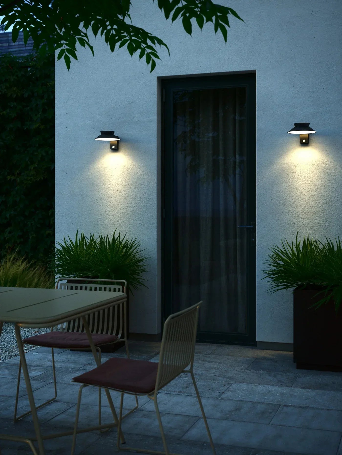 Justina Solar Outdoor Lamp - Wireless LED Wall Light with Motion Sensor