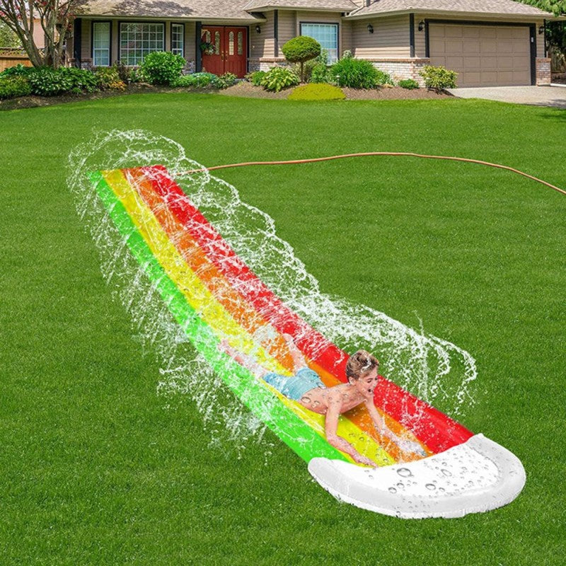 SpeedySlide - Rainbow Water Slide for Summer Fun