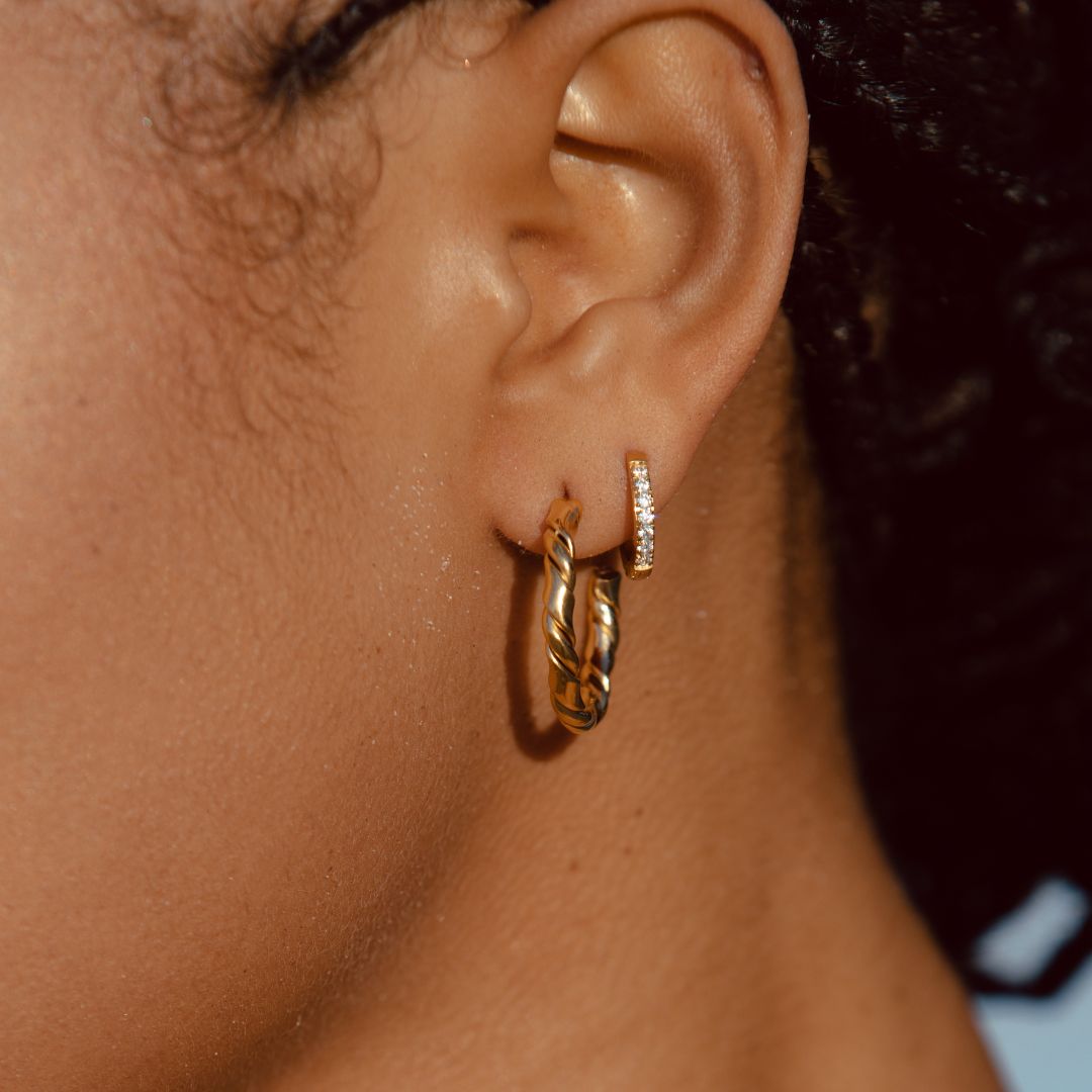 Amara - Zirconia Hoop Earrings for Women