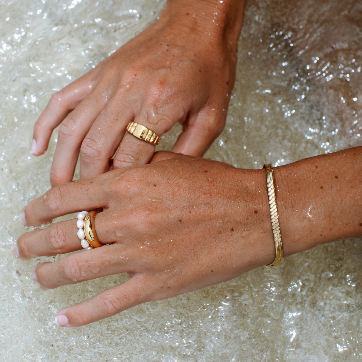 Lana - Herringbone Chain Bracelet for Women