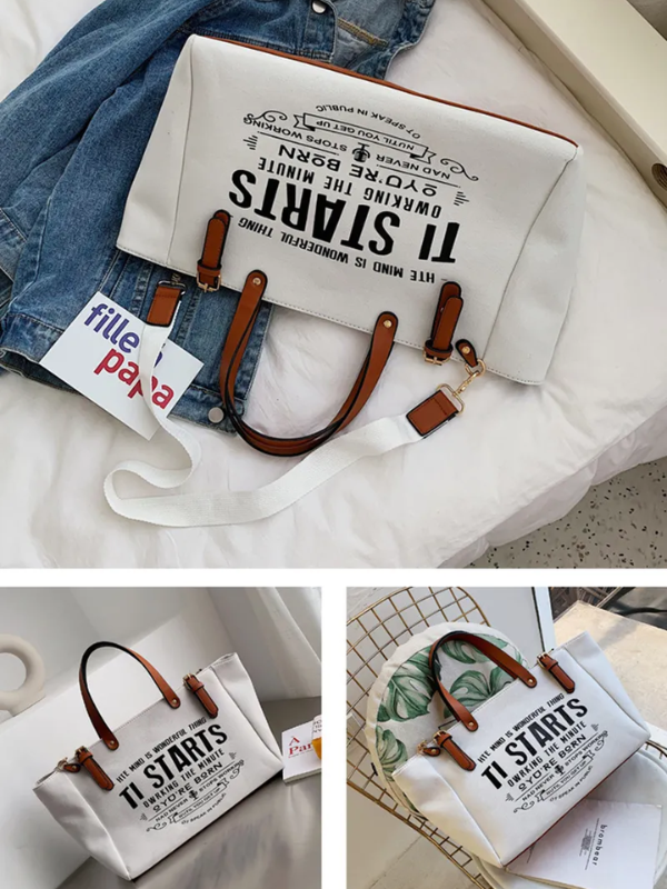 Lexie - Spacious Canvas Tote
