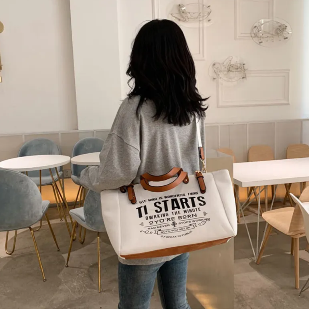 Lexie - Spacious Canvas Tote