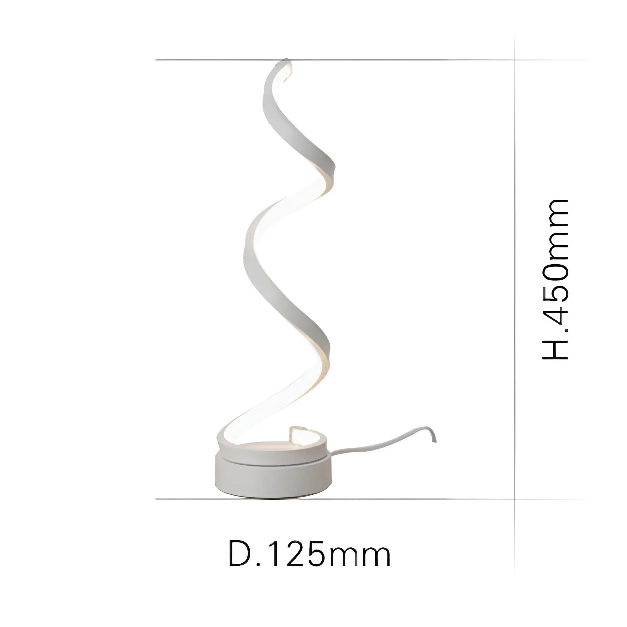 Spiral Glow LED Desk Lamp - Eye-Friendly Desk Light